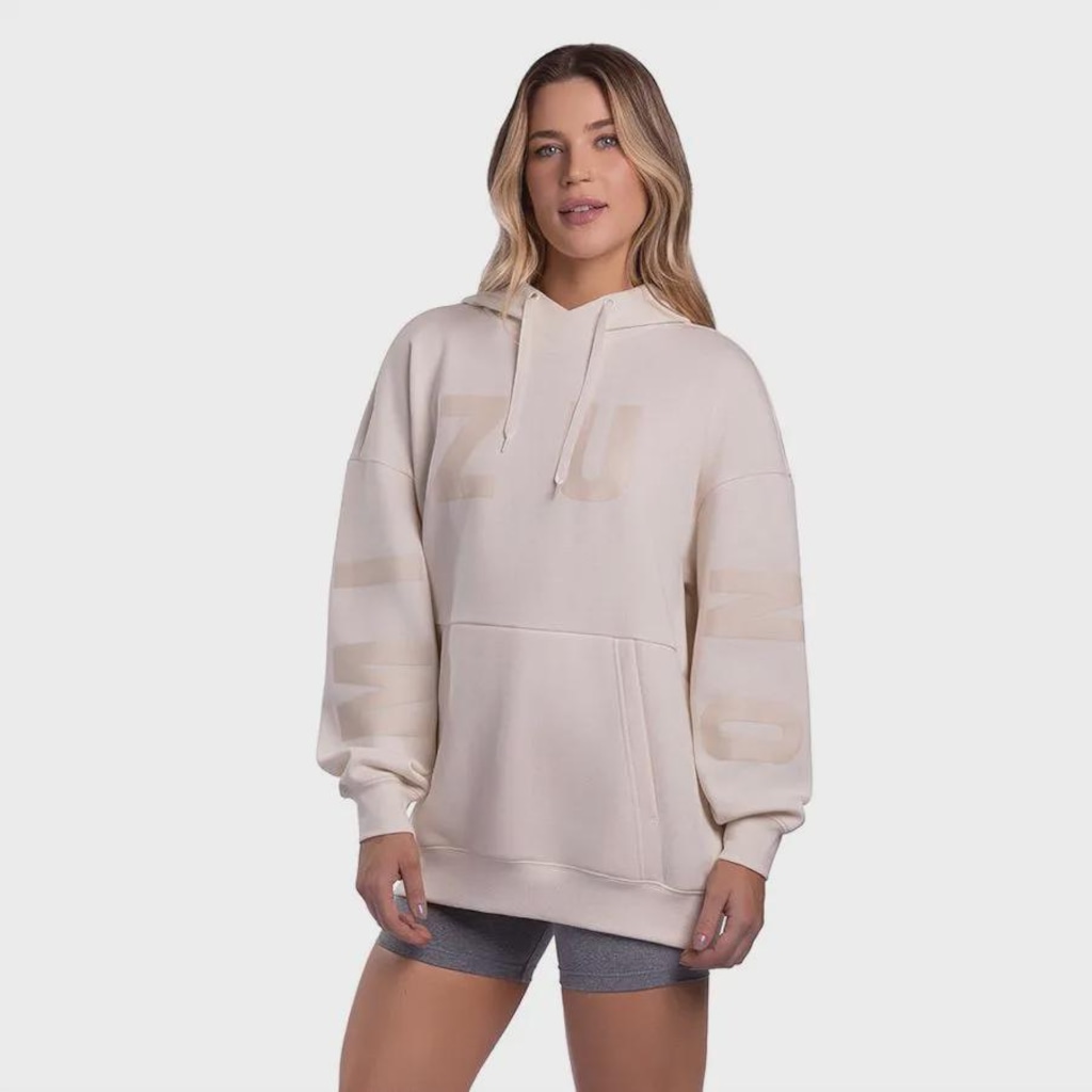 Imagem 3 do produto Blusão de Moletom Feminino Mizuno Canguru Sportstyle