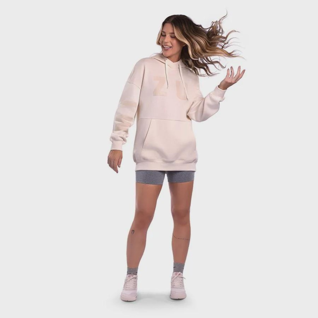 Imagem 5 do produto Blusão de Moletom Feminino Mizuno Canguru Sportstyle