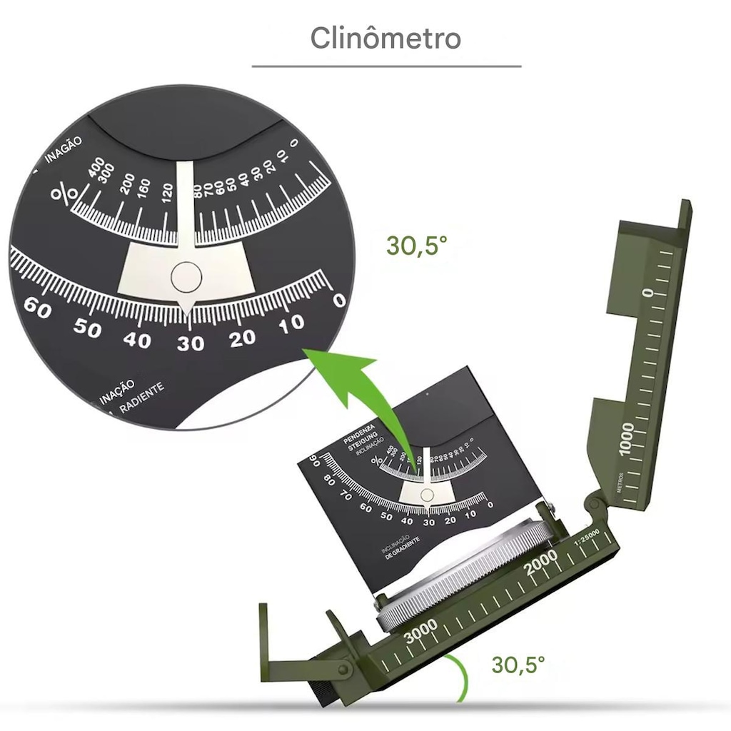 Imagem 4 do produto Bússola Militar Gold Sports Pro de Precisão à Prova D'água