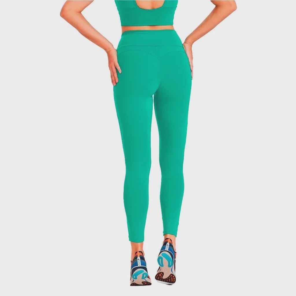Imagem 2 do produto Calça Legging Feminina Caju Brasil Nz Butt Lift Verde Salvia Fitness