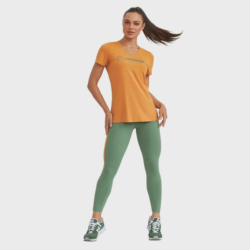 Imagem 3 do produto Camiseta Feminina Caju Brasil Uv Com Silk Fitness