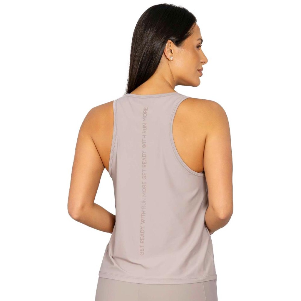 Imagem 2 do produto Camiseta Regata Feminina Run More Luar