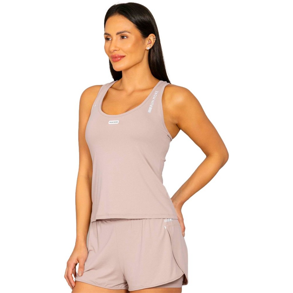 Imagem 3 do produto Camiseta Regata Feminina Run More Pontos de Luz