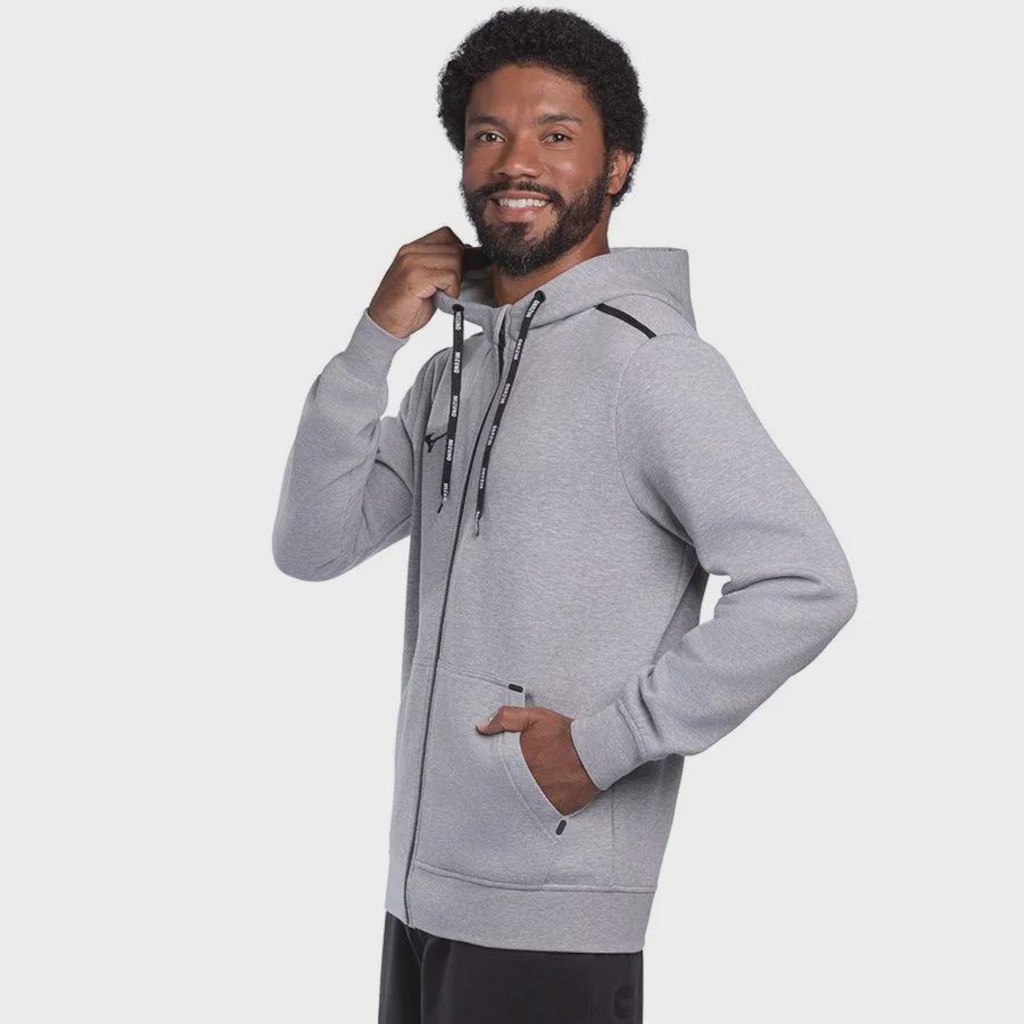 Imagem 2 do produto Blusão de Moletom Masculino Mizuno Zipper