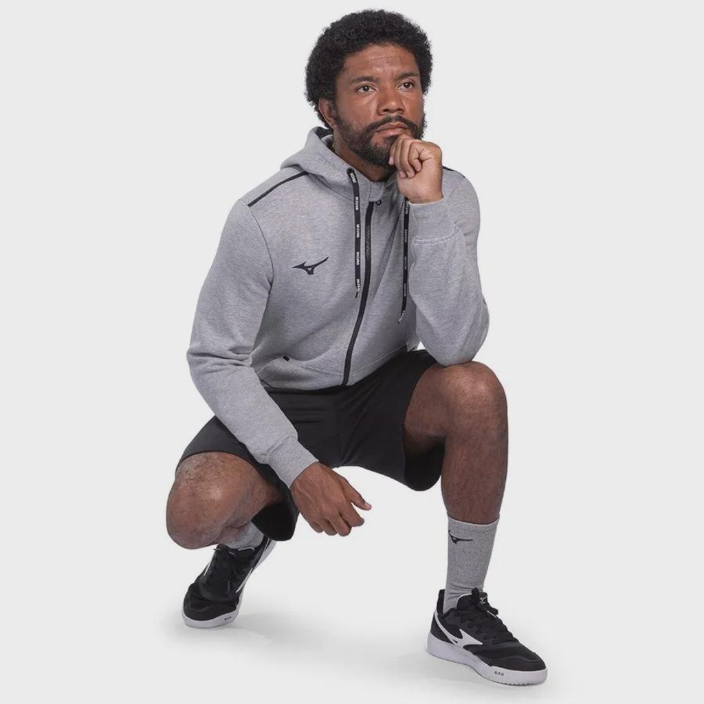 Imagem 3 do produto Blusão de Moletom Masculino Mizuno Zipper