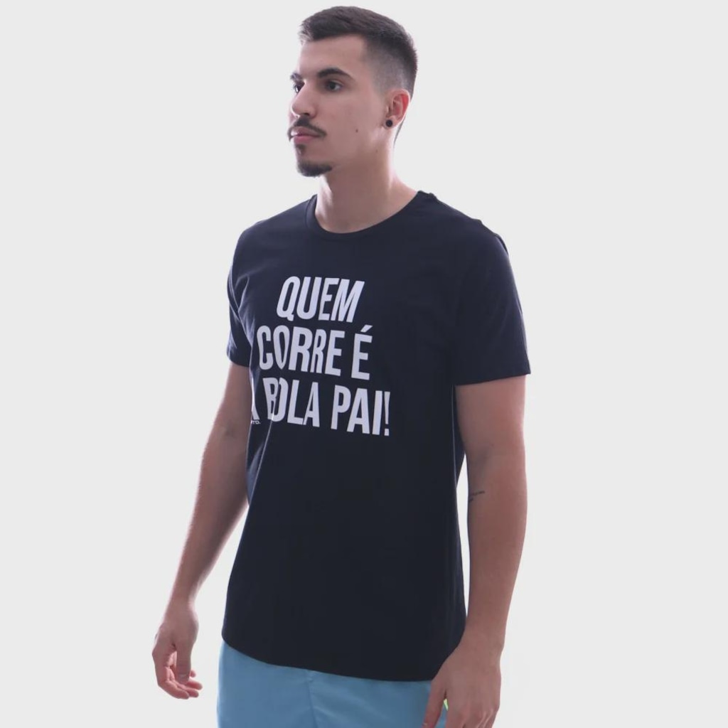 Imagem 2 do produto Camiseta Masculina Heatd Quem Corre É A Bola Pai
