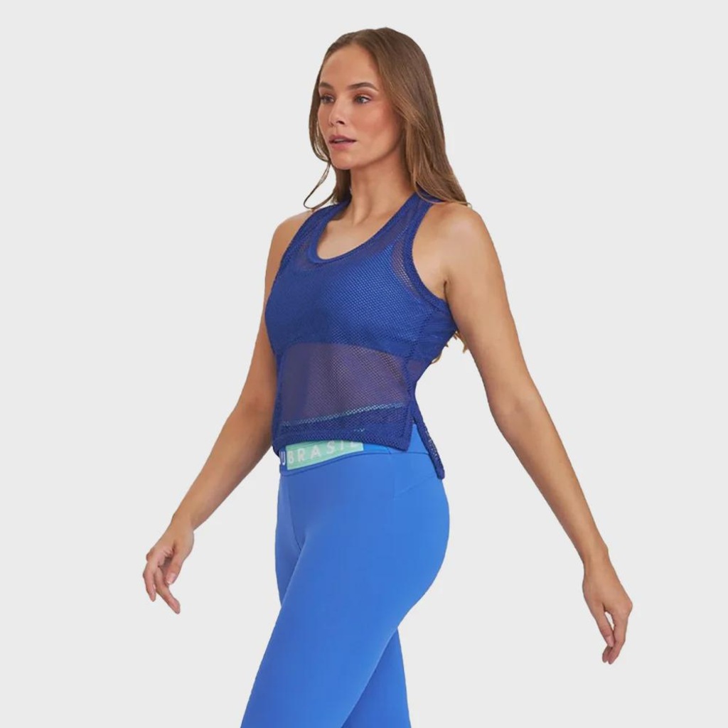 Imagem 2 do produto Camiseta Regata Feminina Caju Brasil Fitness Academia -