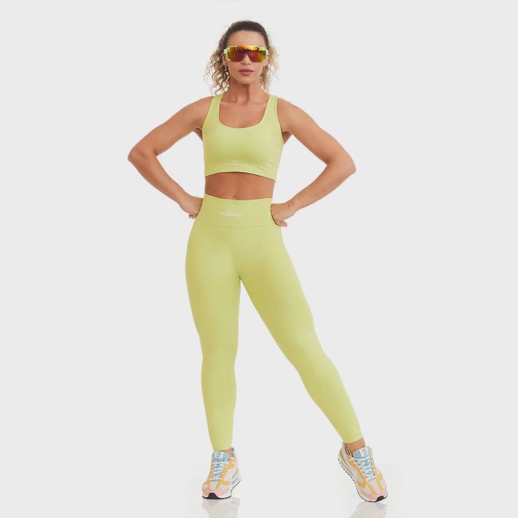 Imagem 3 do produto Top Fitness Feminino Caju Brasil Seamless Oxigênio