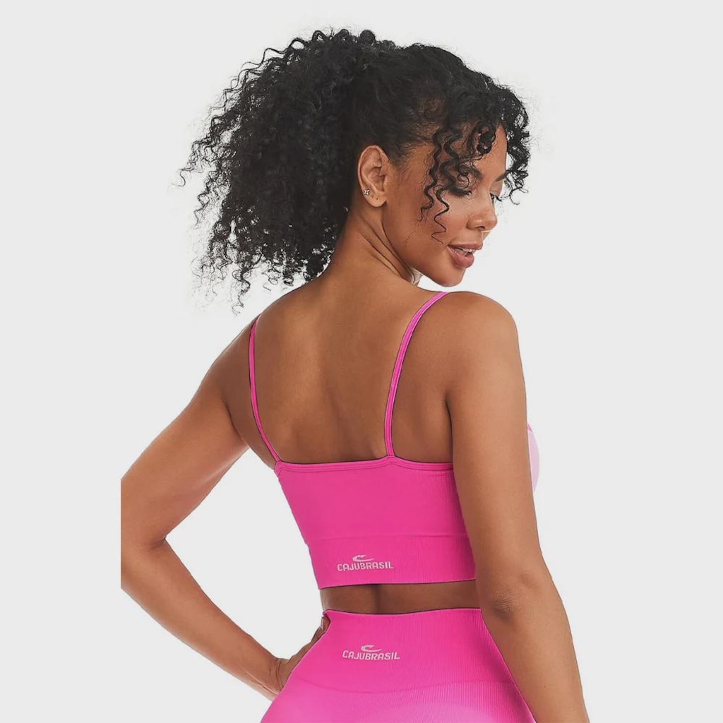 Imagem 2 do produto Top Fitness Feminino Caju Brasil Seamless