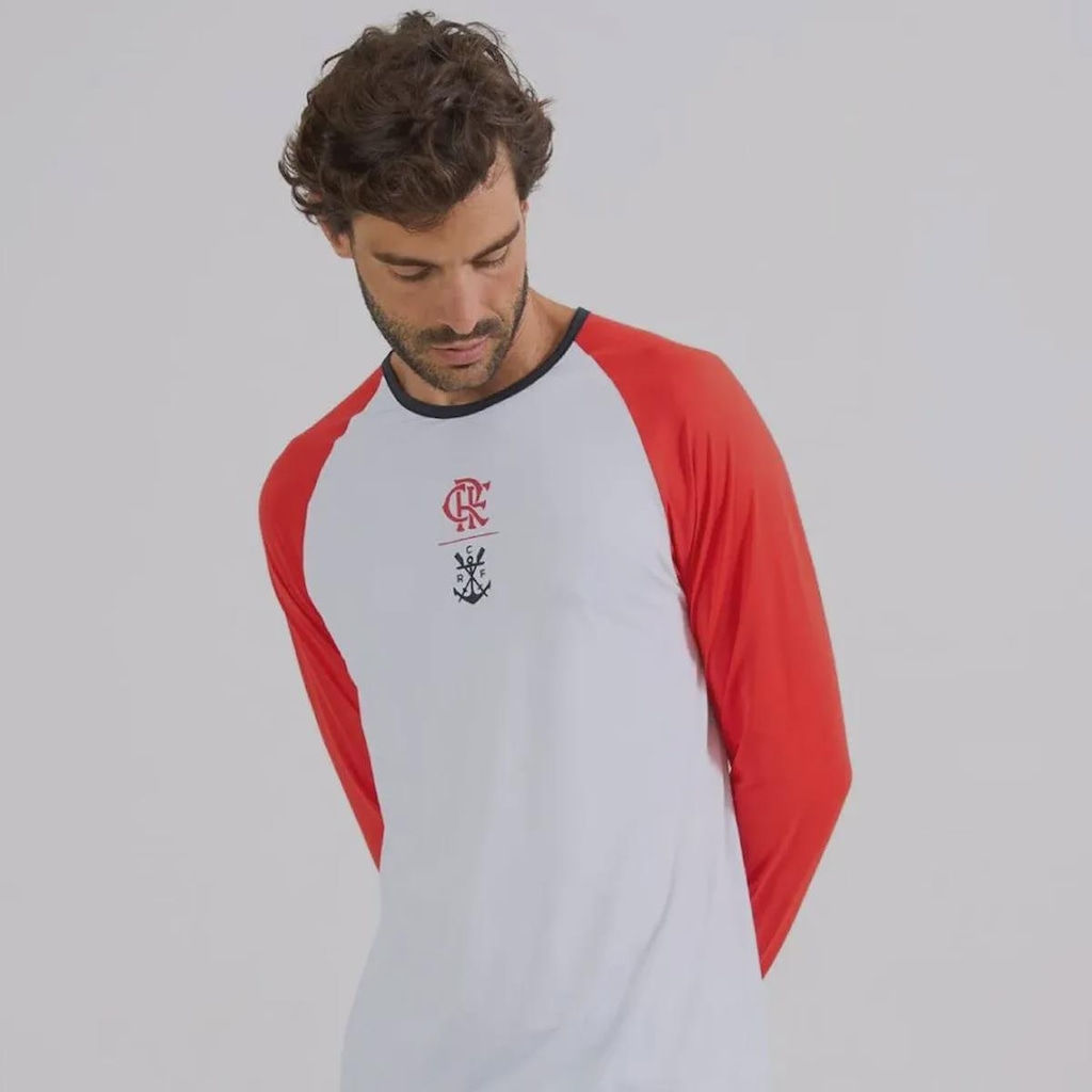Imagem 3 do produto Camisa do Flamengo Plaga Proteção UV Manga Longa Futfanatics Unissex