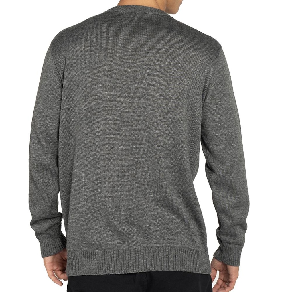 Imagem 2 do produto Tricot Quiksilver Emrboidery WT25 Masculina Cinza Mescla