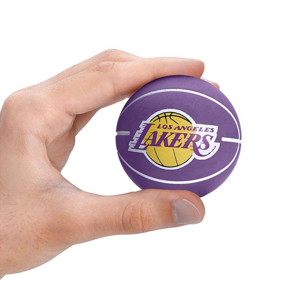 Imagem 2 do produto Mini Bola de Basquete Wilson Los Angeles Lakers Dribbler