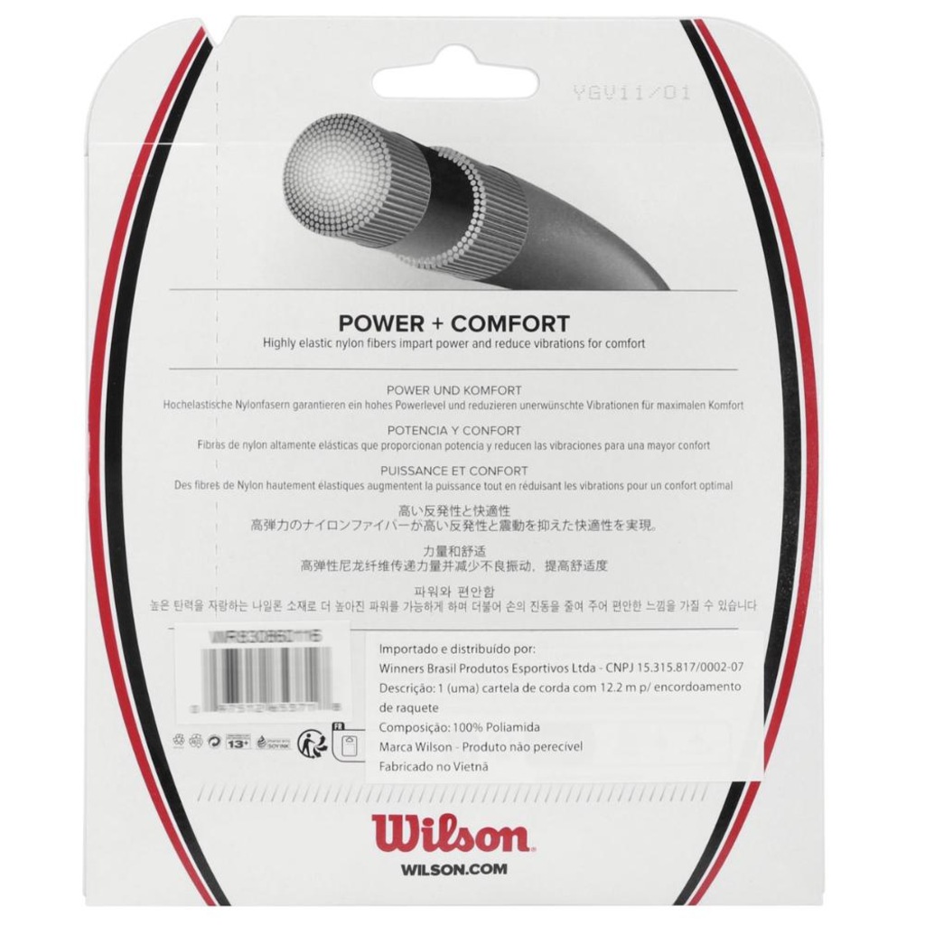 Imagem 2 do produto Corda Wilson Sensation 16L 1.30mm Set Individual