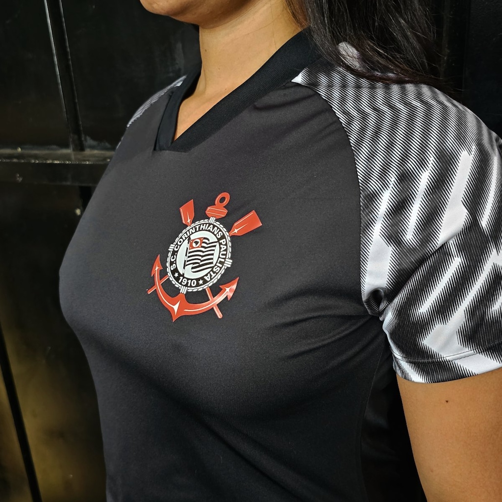 Imagem 3 do produto Camisa Baby Look do Corinthians Lines Bomache Feminina