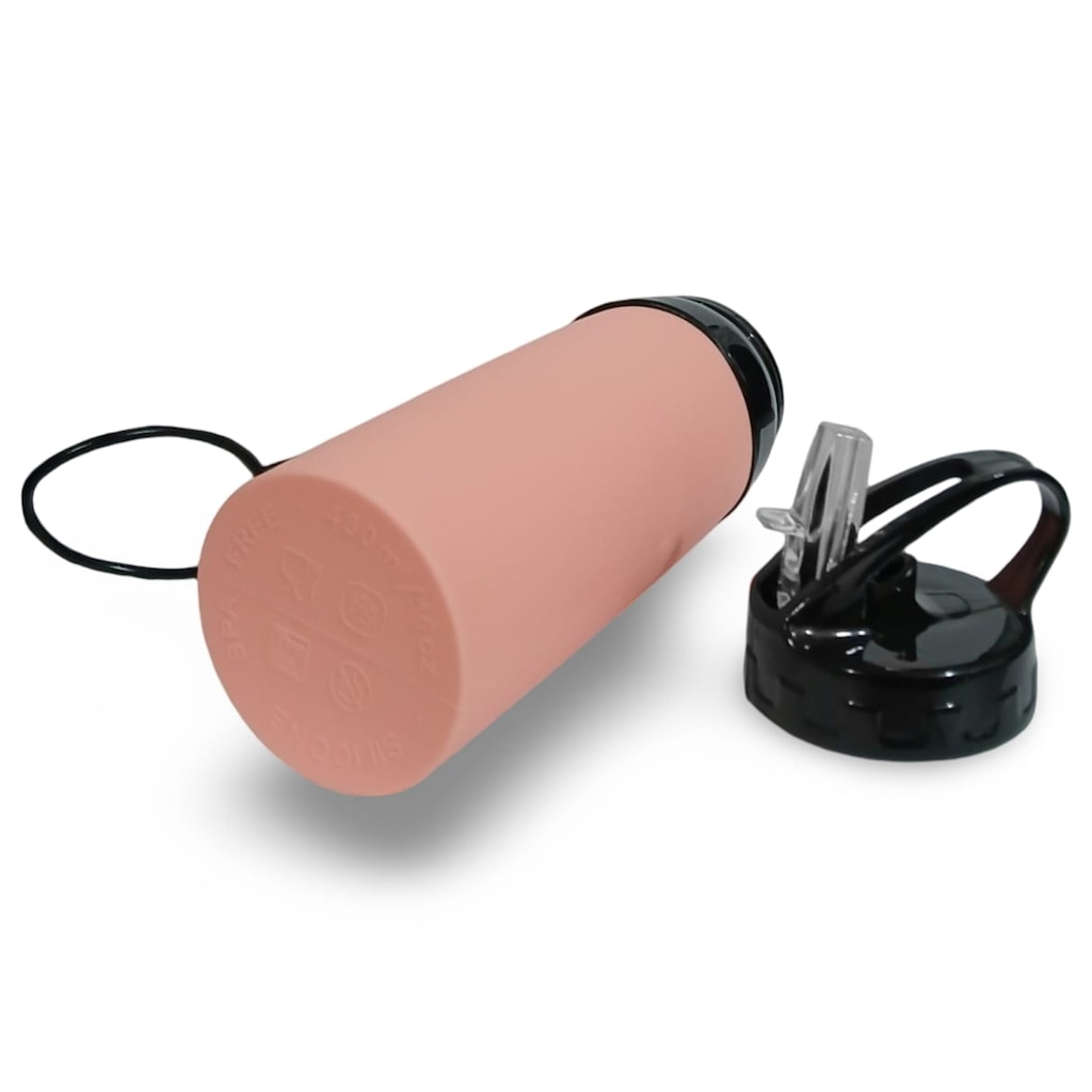 Imagem 2 do produto Garrafa de Silicone Gold SportsTracker Retrátil Dobrável 500ml