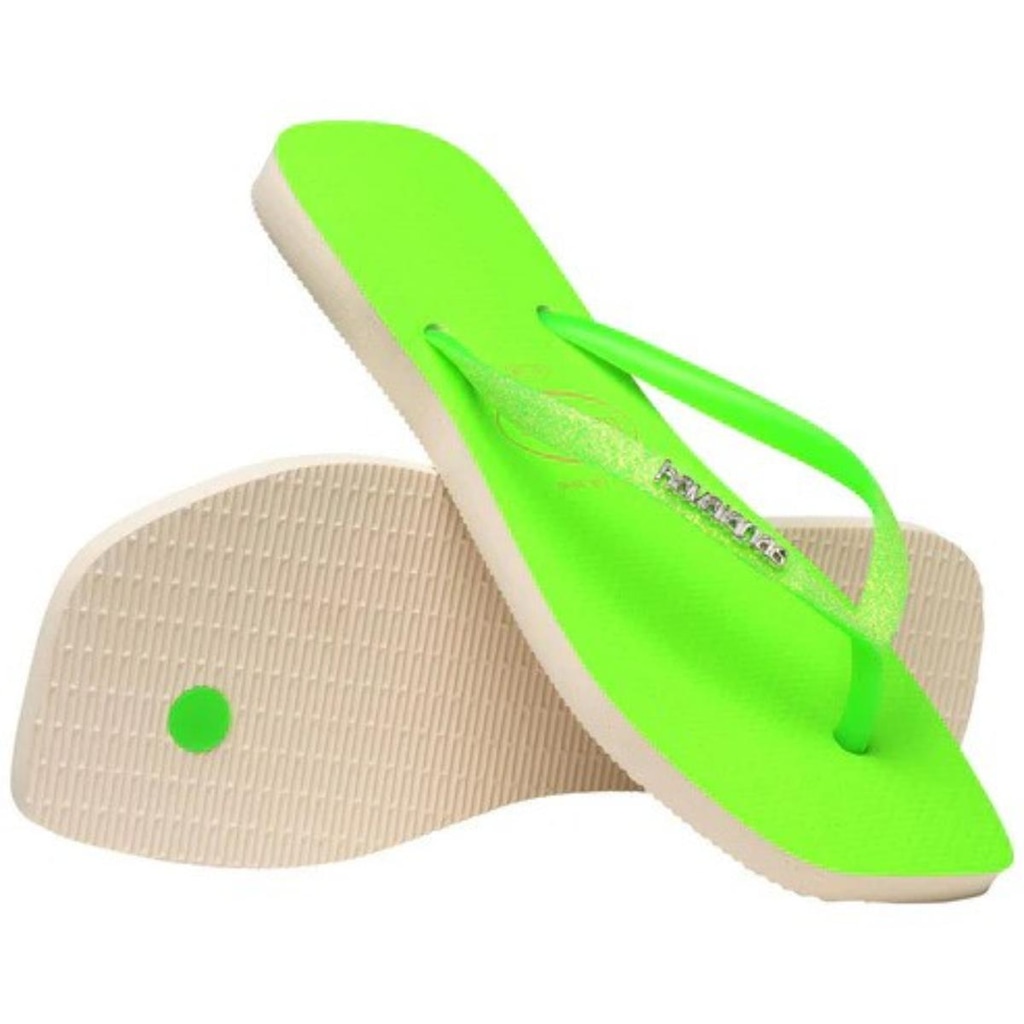 Imagem 4 do produto Chinelo Havaianas Slim Square Glitter Neon Feminino