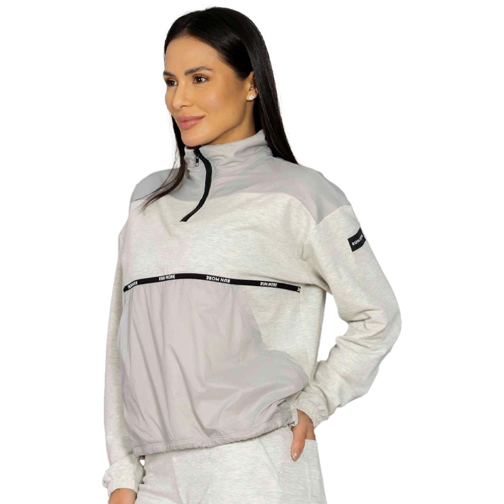 Imagem 3 do produto Blusão de Moletom Run More Cangurú Feminino
