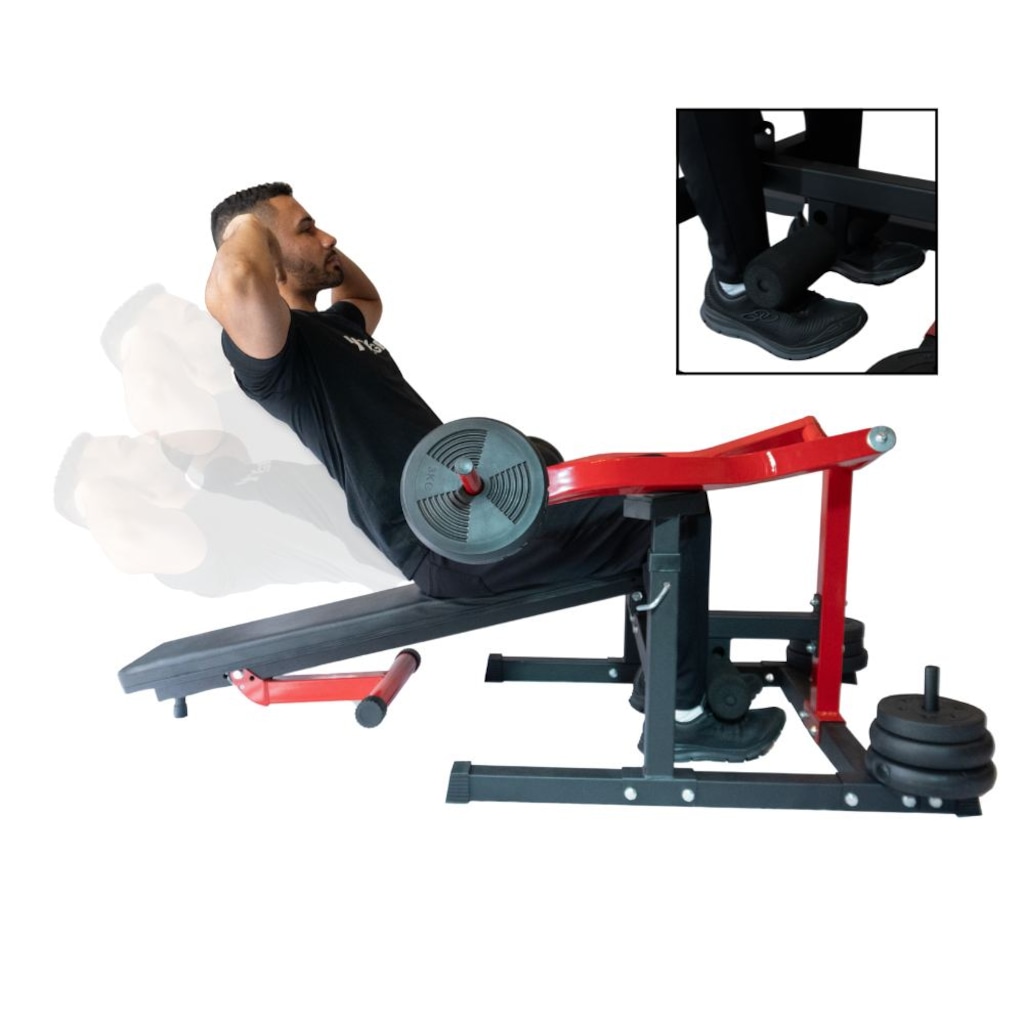 Imagem 5 do produto Supino Articulado Reto Inclinado Banco Musculação Yangfit