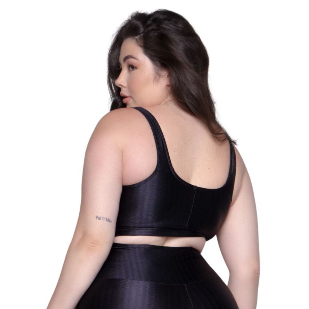 Imagem 2 do produto Top Fitness Plus Size New Zig 3D Vekyo com Bojo Removível