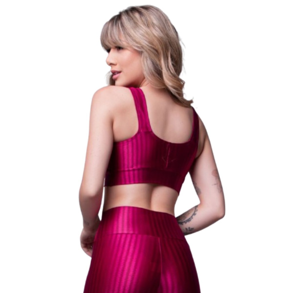 Imagem 2 do produto Top Fitness New Zig 3D Vekyo com Bojo Removível Feminino