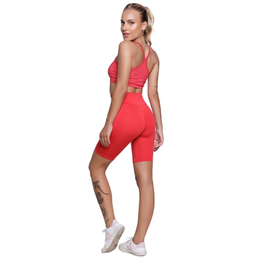 Imagem 2 do produto Conjunto Top Alça Fina e Bermudinha Suplex Vekyo