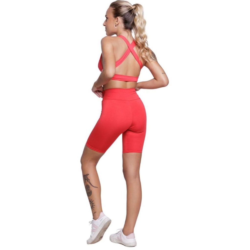 Imagem 2 do produto Conjunto Top com Bojo e Bermuda Vekyo Feminino