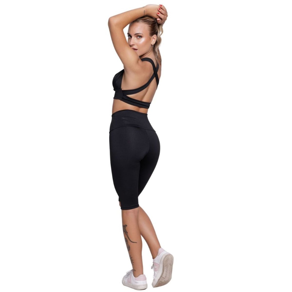 Imagem 2 do produto Conjunto Top bojo e Bermuda Ciclista Vekyo Feminino