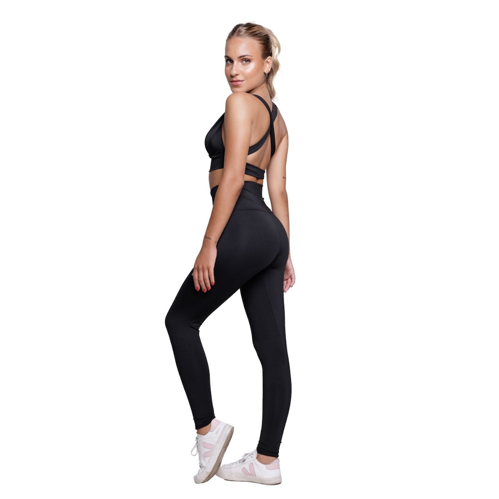 Imagem 3 do produto Conjunto Top bojo Costa Cruzada e Calça Suplex Vekyo Feminino