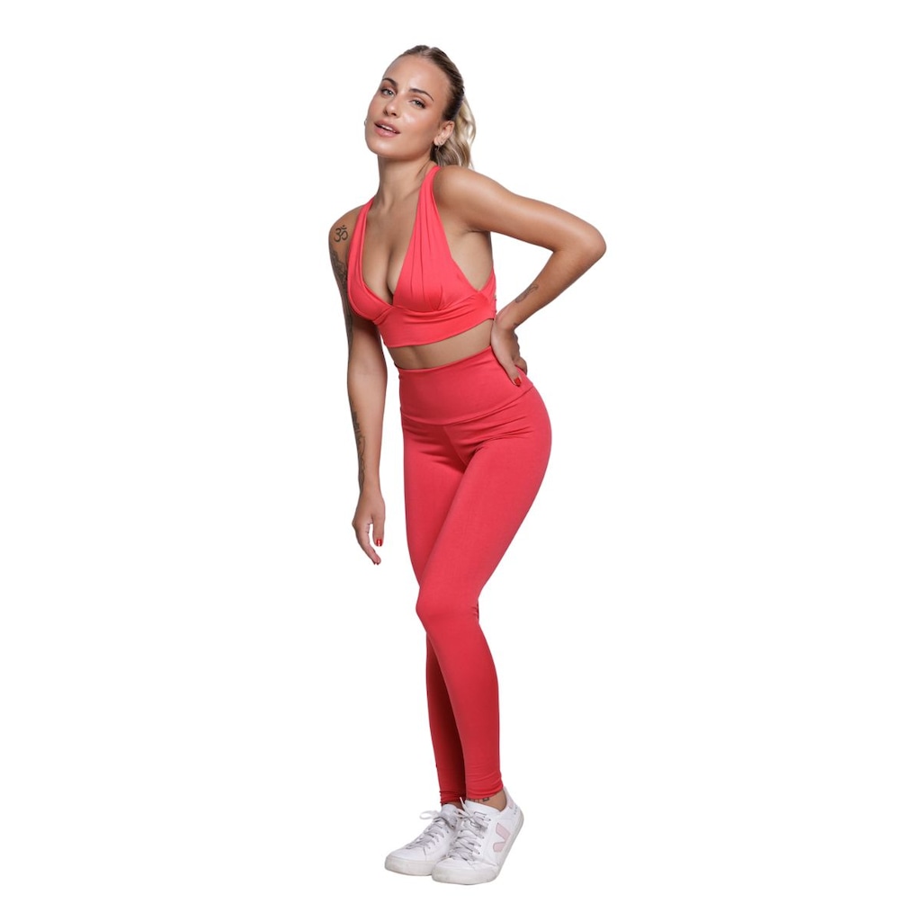 Imagem 3 do produto Conjunto Top bojo Costa Cruzada e Calça Suplex Vekyo Feminino