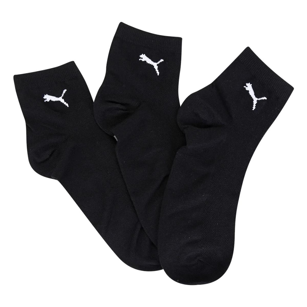 Imagem 3 do produto Meia Cano Médio Puma Logo - 3 Pares - Masculina