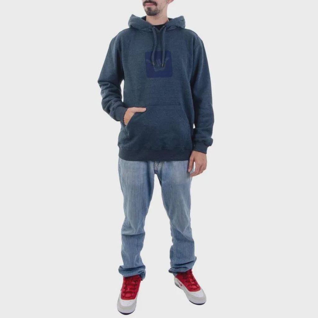 Imagem 4 do produto Blusão de Moletom Masculino Hang Loose Squared Logo