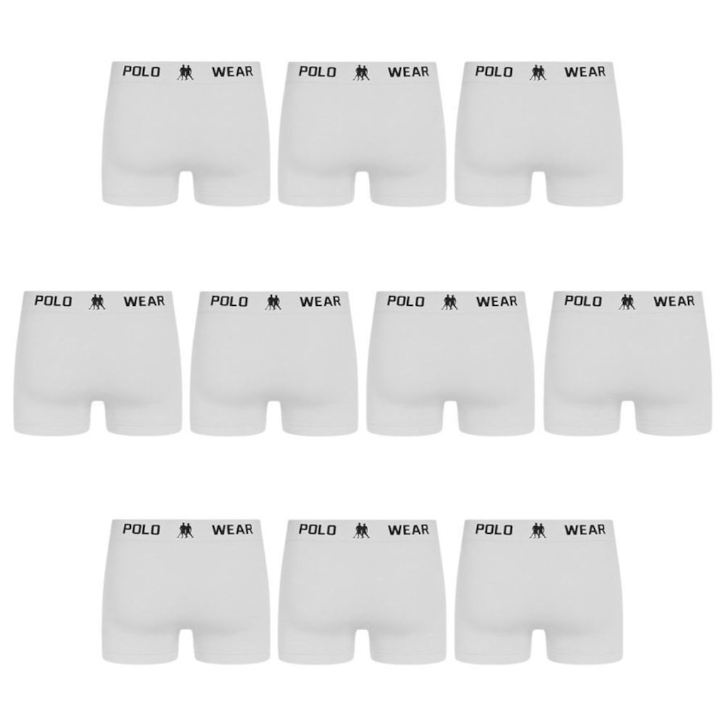 Imagem 2 do produto Cueca Boxer Polo Wear - 10 Unidades - Masculina