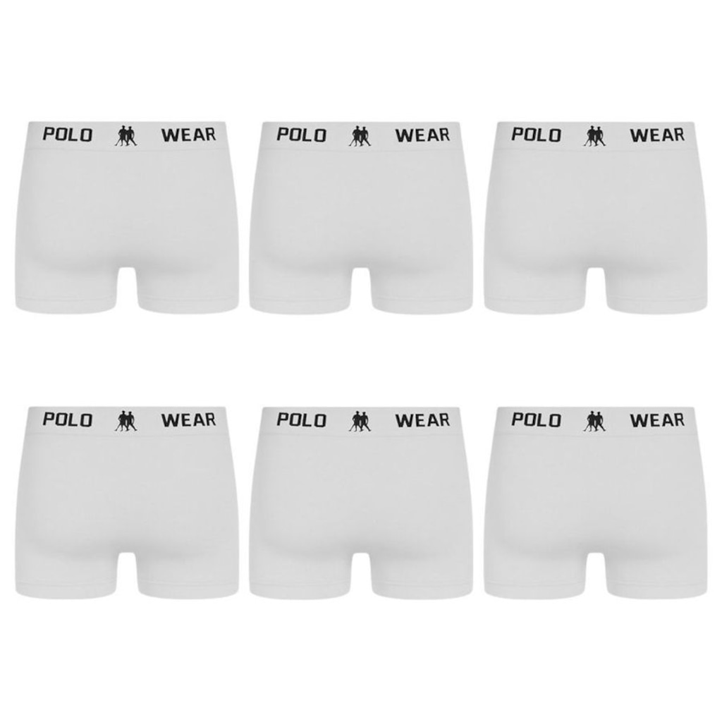 Imagem 2 do produto Cueca Boxer Polo Wear - 6 Unidades - Masculina