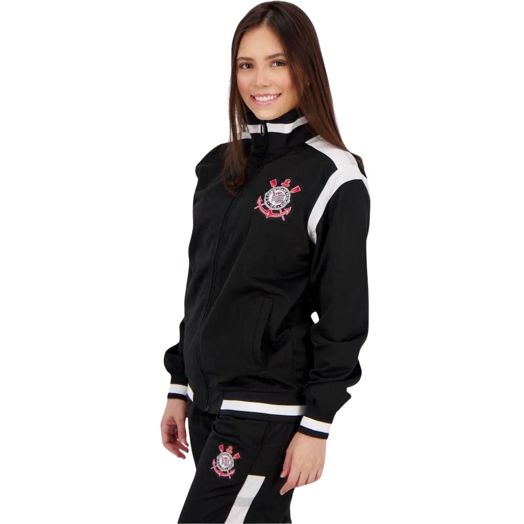Imagem 3 do produto Agasalho Conjunto Jaqueta Calça Feminino Corinthians Trilobal SPR