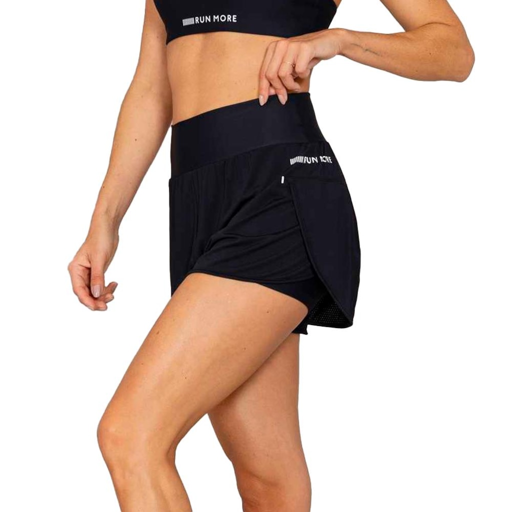 Imagem 3 do produto Short Feminino Run More 2 Em 1 Pontos de Luz