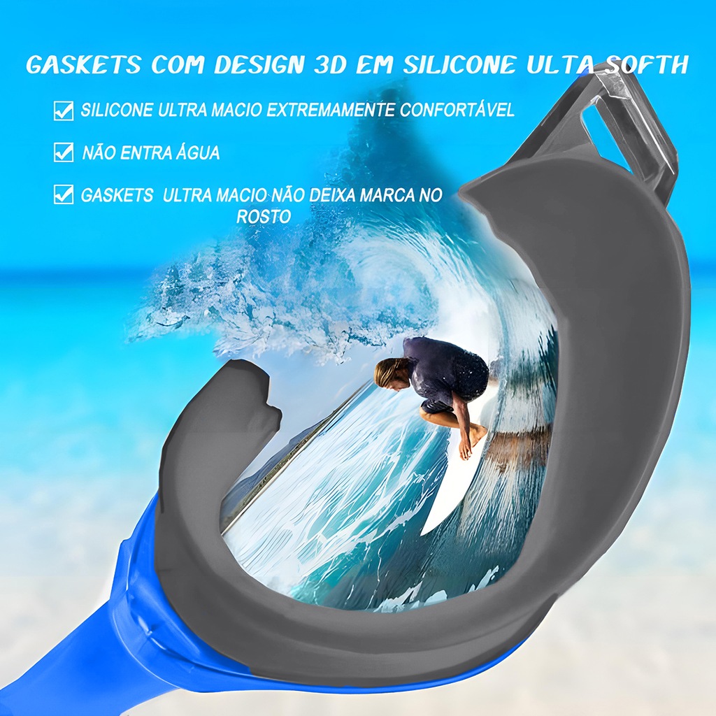 Imagem 4 do produto Óculos de Natação Gold Sports Power Performance 10.0 High Definition - Adulto