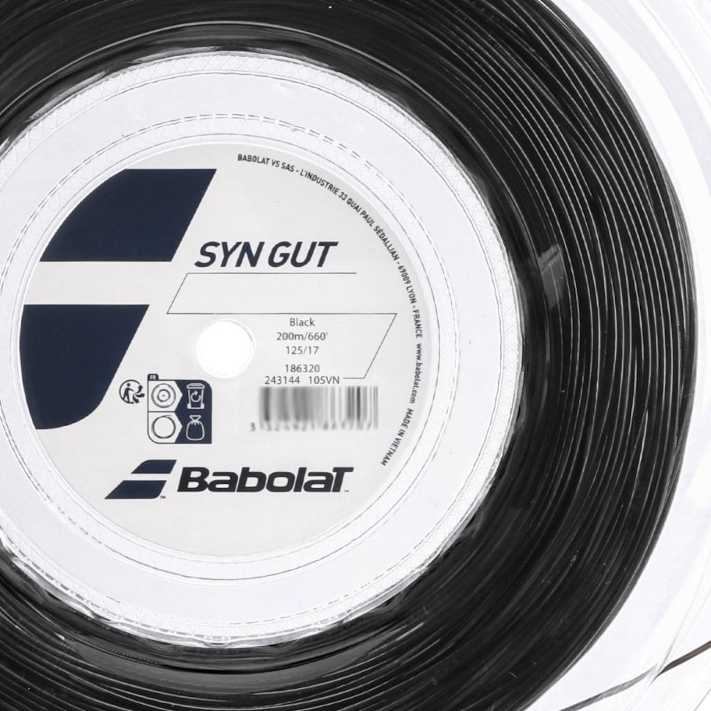Imagem 2 do produto Corda Babolat Syn Gut 17L 1.25mm Rolo com 200 Metros