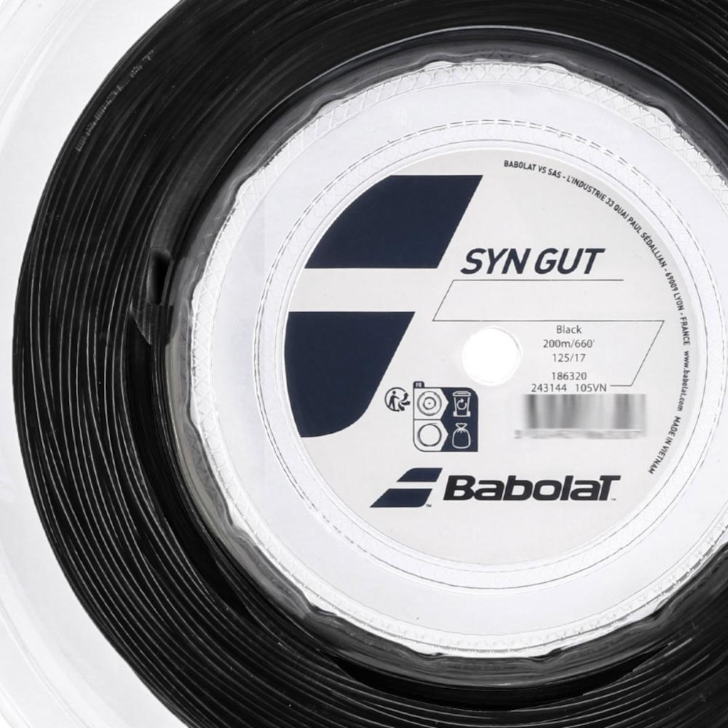 Imagem 3 do produto Corda Babolat Syn Gut 17L 1.25mm Rolo com 200 Metros
