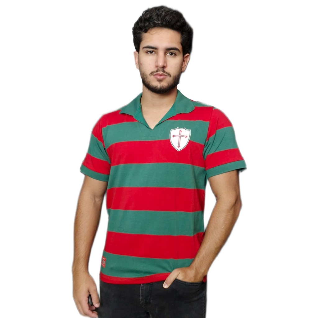 Imagem 4 do produto Camisa da Portuguesa Retrô 1968 Listrada RetrôMania Masculino