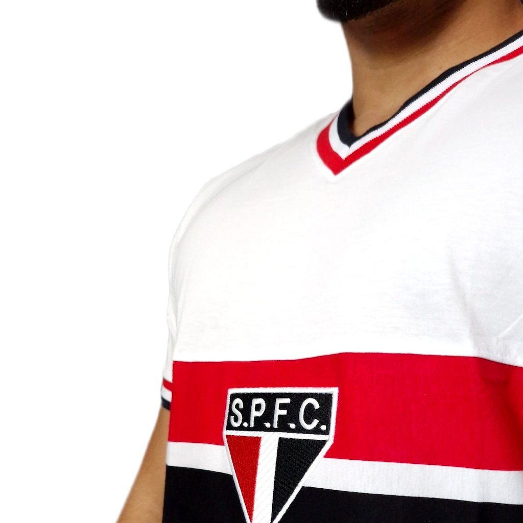 Imagem 3 do produto Camisa do São Paulo Retrô 1969 Branca Retrô Mania Masculino