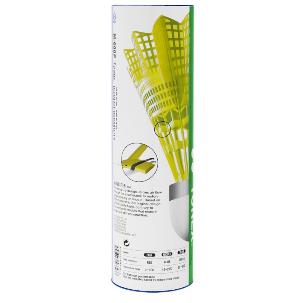 Imagem 3 do produto Peteca Yonex Mavis 600 Tubo com 6 Unidades