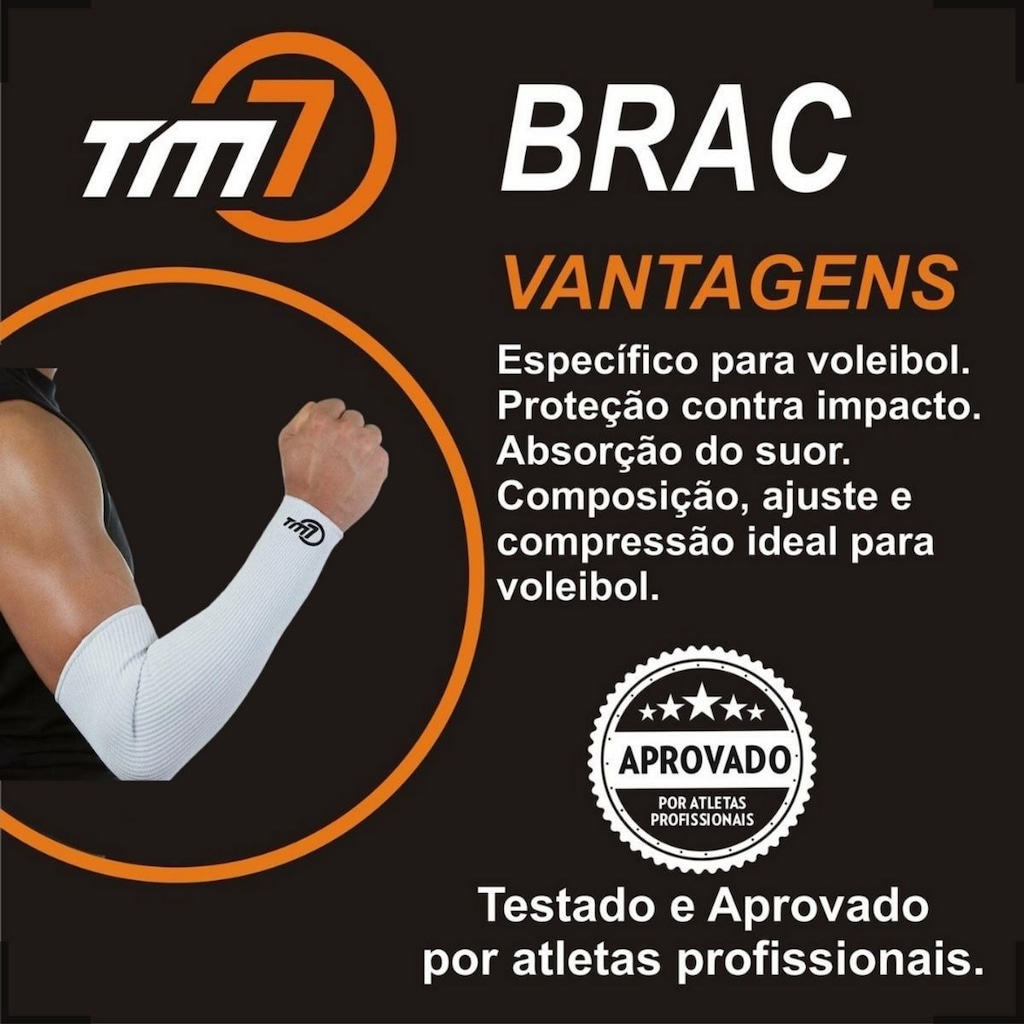 Imagem 3 do produto Manguito Para Vôlei Brac7 Longo Tm7