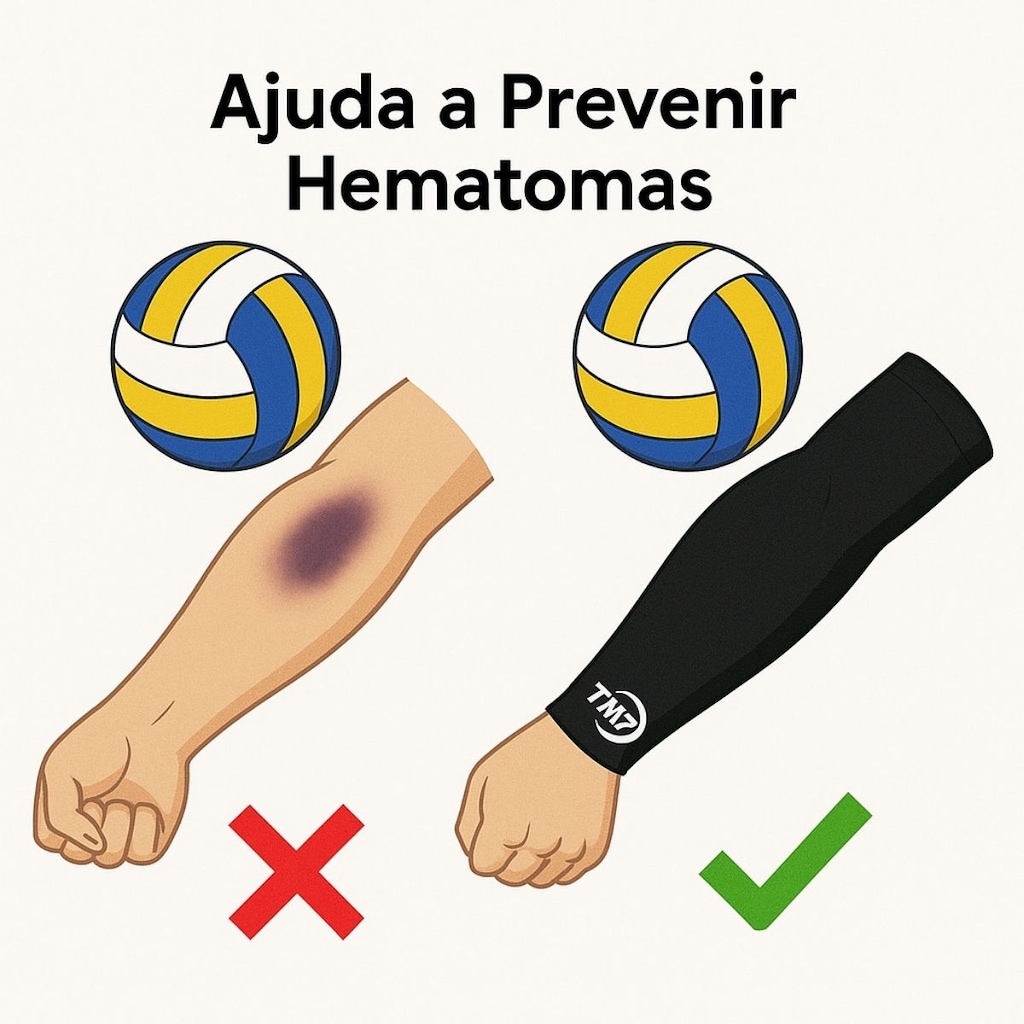 Imagem 4 do produto Manguito Para Vôlei Brac7 Longo Tm7