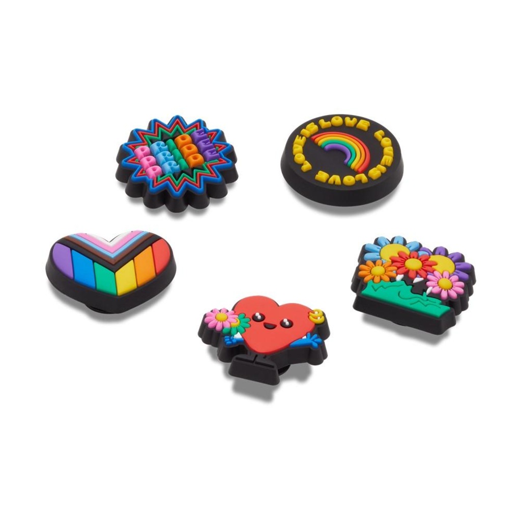 Imagem 2 do produto Jibbitz™ love is love pack com 5 peças unico - Unissex