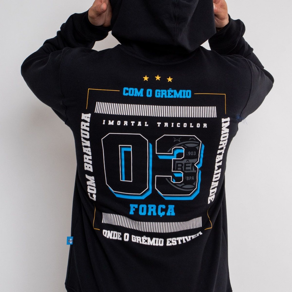 Imagem 2 do produto Blusão de Moletom Masculino Surf Center Grêmio Imortal Tricolor