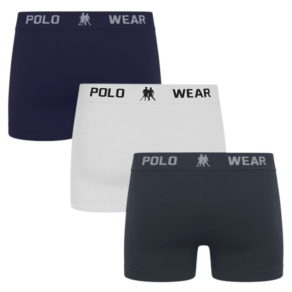 Imagem 2 do produto Kit 3 Cuecas Boxer Polo Wear Masculina