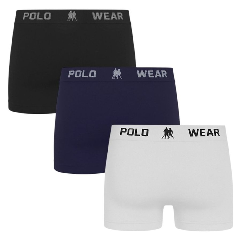 Imagem 2 do produto Kit 3 Cuecas Boxer Polo Wear Masculina