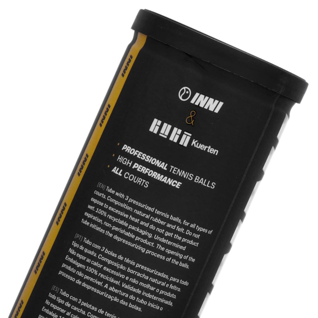 Imagem 3 do produto Bola de Tênis Inni Guga Kuerten Pack com 6 Tubos