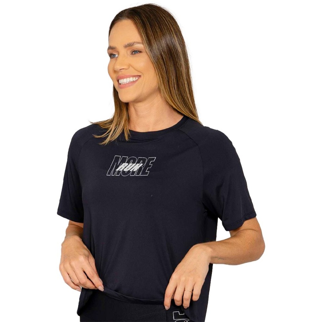 Imagem 3 do produto Cropped Feminino Run More Raglan Brand In Motion