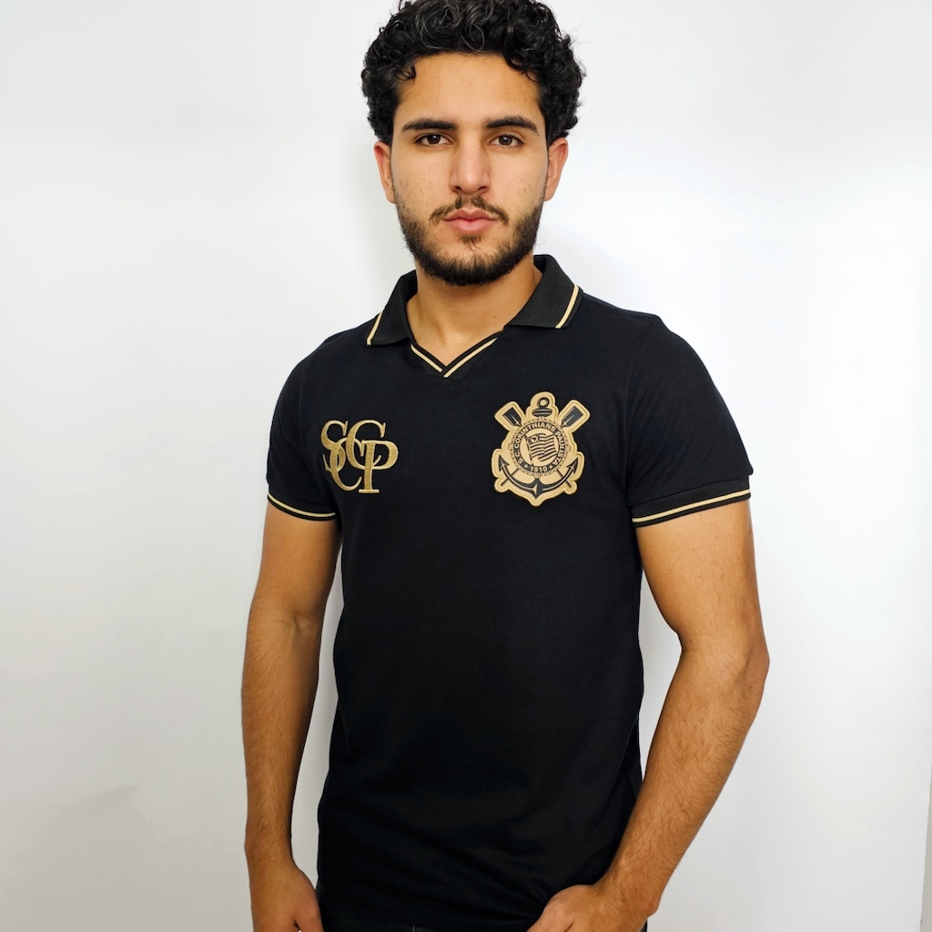 Imagem 5 do produto Camisa Corinthians Polo SCCP Gold Coimbra Masculino